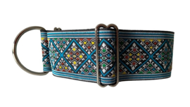 Halfslip Martingales  - ruiten met turquoise