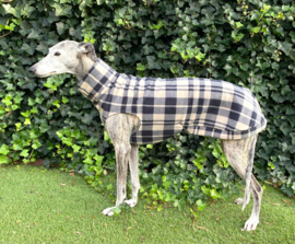 Fleece jumper ruit beige