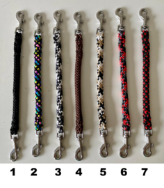 Koppelstukjes tuig-halsband diverse kleuren
