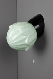 Wandlamp Bakeliet Tulp Groen met trekkoord