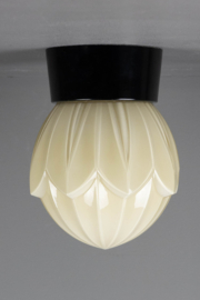 Plafonnière Bakeliet Tulp Geel
