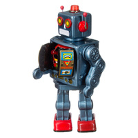 Robot Starstrider metallic blauw