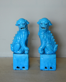 Fu dogs - Blauw (set 2 stuks)