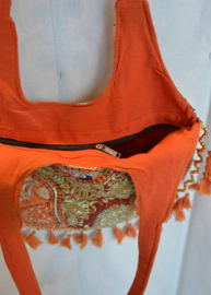 Boho Tas L - Oranje goud
