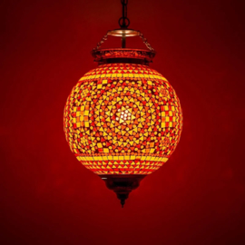 Hanglamp mozaiek Rood-Oranje Ø 25