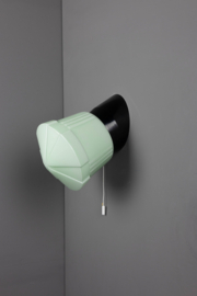 Wandlamp Bakeliet Deco Groen met trekkoord