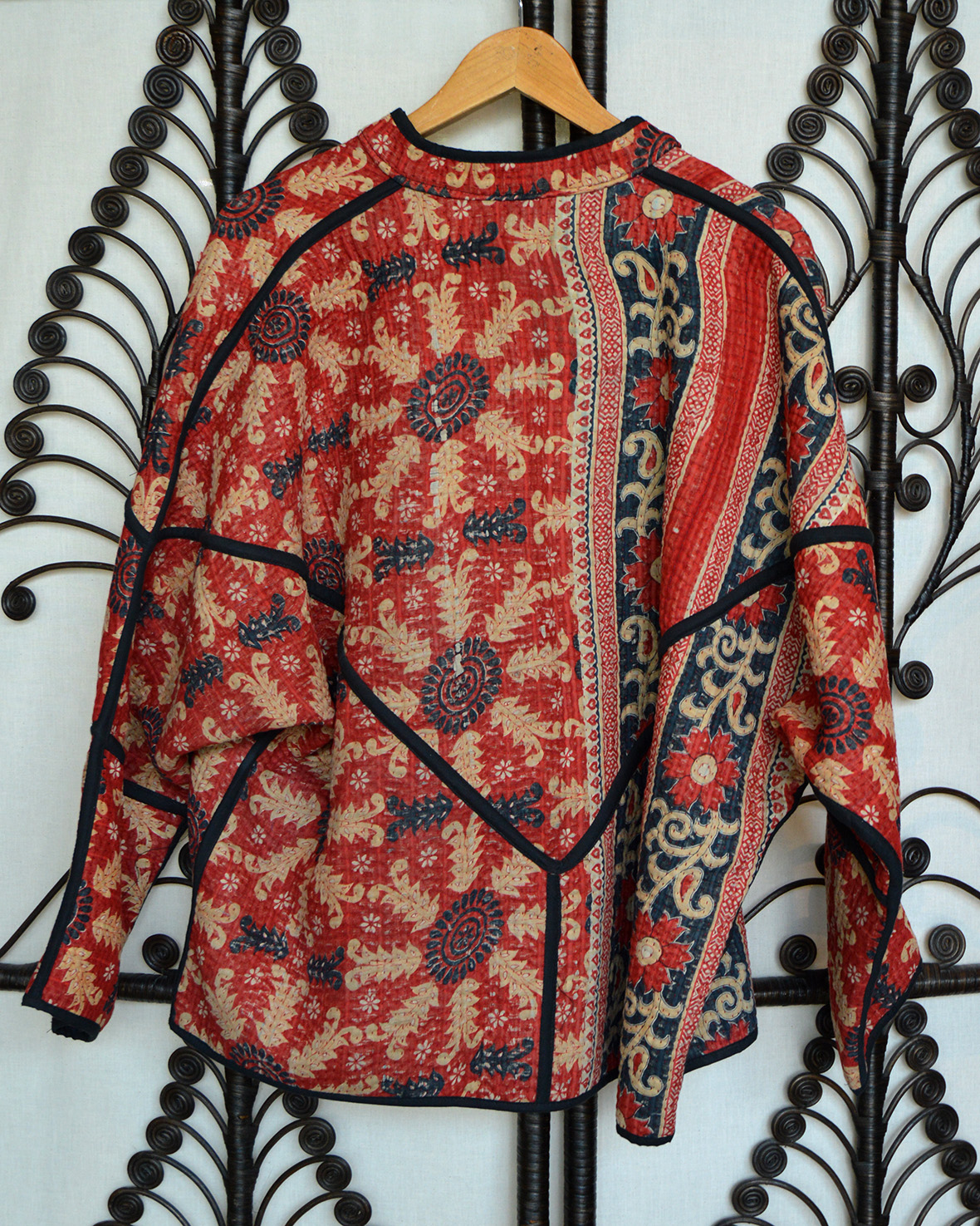 Vintage Kantha jasje rood