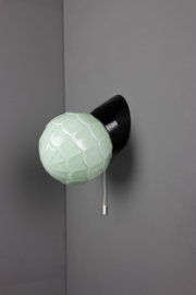 Wandlamp Bakeliet Artisjok Groen met trekkoord
