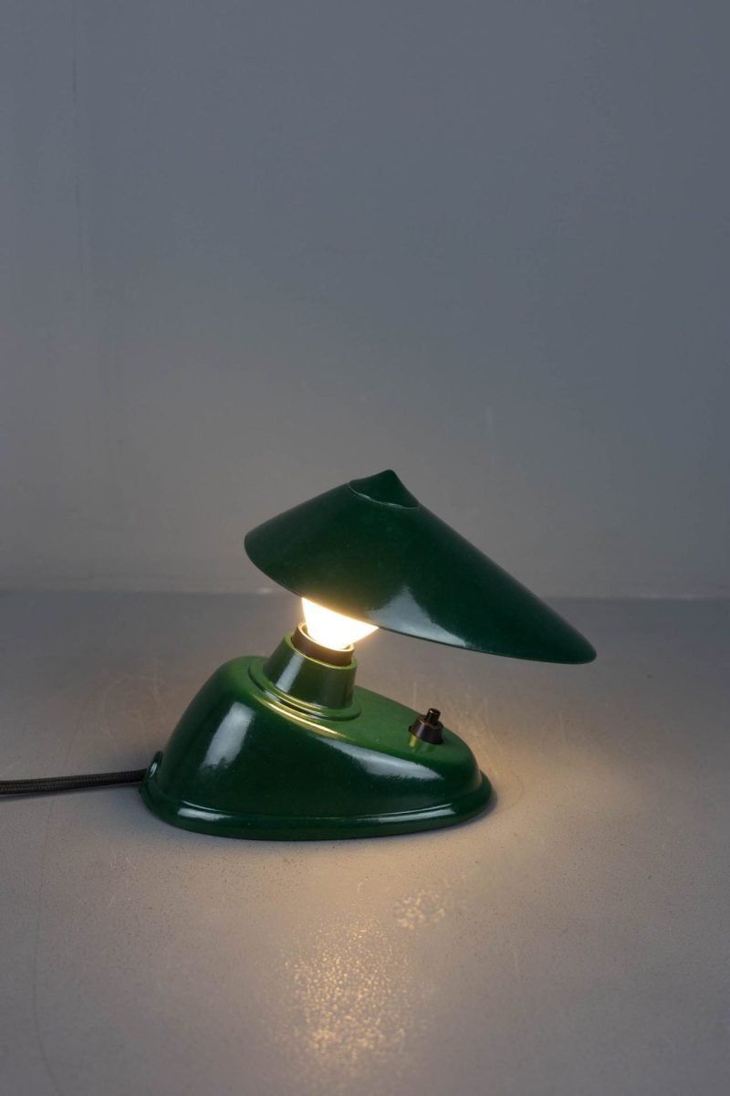Bakeliet tafel of wandlampje groen