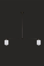Hanglamp T-pendel 2 kappen Trapcilinder