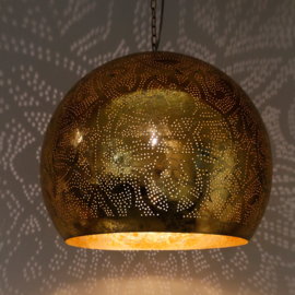 Industriële filigrain lamp goud XL