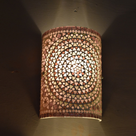 Wandlamp mozaiek cilinder Purple