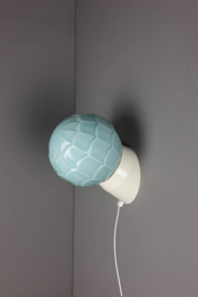 Wandlamp Bakeliet Artisjok Blauw met snoer