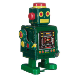 Blik robot groen