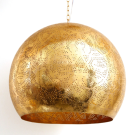 Industriële filigrain lamp goud XL