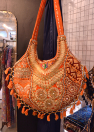 Boho Tas L - Oranje goud