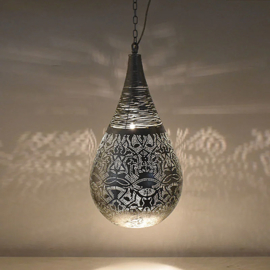 Oosterse filigrain lamp wire zilver S/L