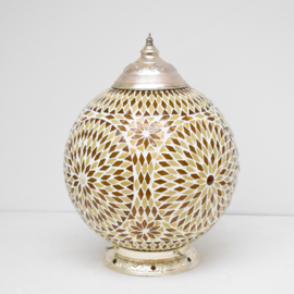 Mozaïeklamp bol Ø 25 Bruin-Beige