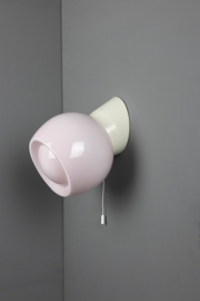 Wandlamp Bakeliet Trekkoord Bol Knop Roze