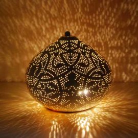 Tafellamp Filigrain Wit - Goud
