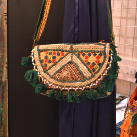 Boho Tasje - Donkergroen