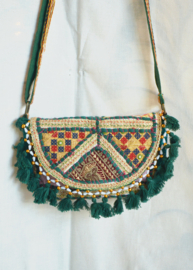 Boho Tasje - Donkergroen