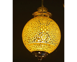 Hanglamp mozaiek Bruin-Beige Ø 25
