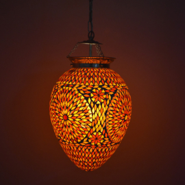 Mozaieklamp Papaja Rood Oranje