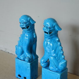 Fu dogs - Blauw (set 2 stuks)