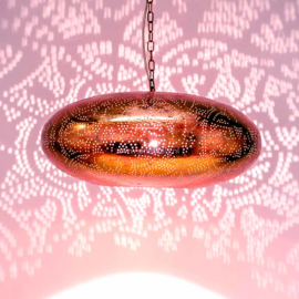 Hanglamp filigrain UFO koper