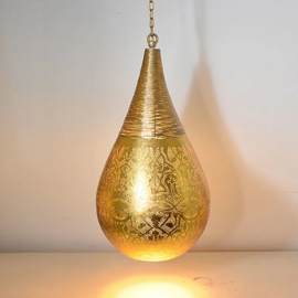 Oosterse filigrain lamp goud S/L