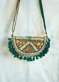 Boho Tasje - Donkergroen