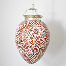 Mozaieklamp Papaja Rood Oranje