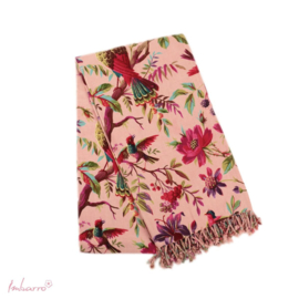 Hammam doek/tafelkleed Paradise Pink