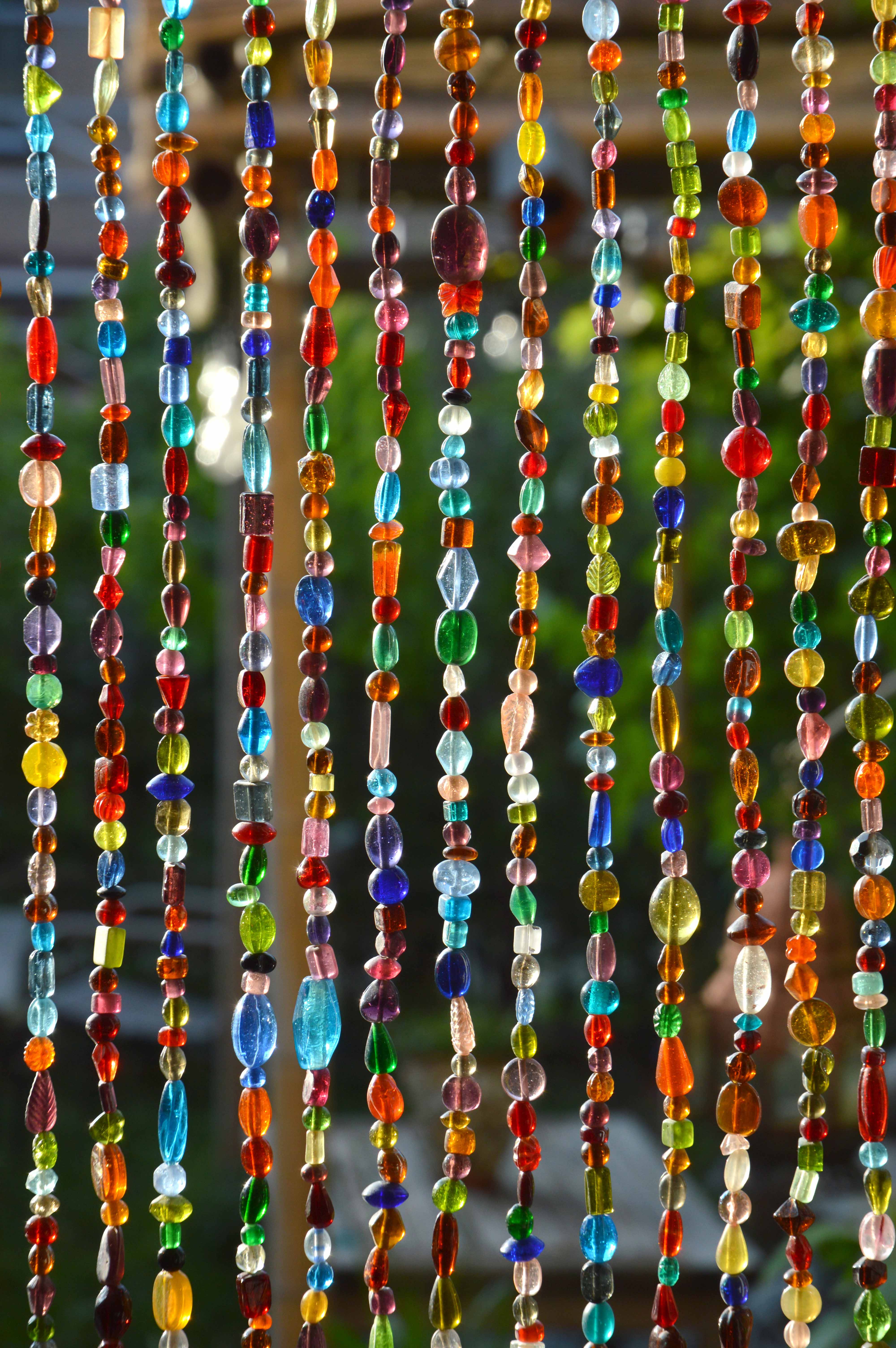 Kralengordijn glas Multi-Colour