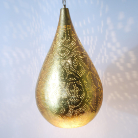 oosterse hanglamp filigrain Goud