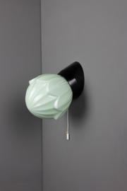 Wandlamp Bakeliet Tulp Groen met trekkoord