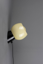 Wandlamp Bakeliet Bol Knop Geel met snoer