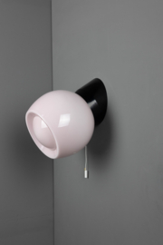 Wandlamp Bakeliet Trekkoord Bol Knop Roze