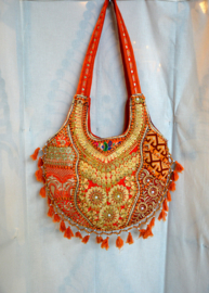 Boho Tas L - Oranje goud