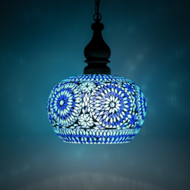 Hanglamp Mozaiek Open Blauw