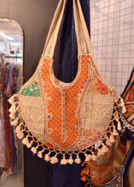 Boho Tas L - Beige roze
