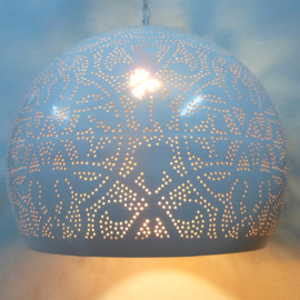 Filigrain hanglamp Bol 40 wit-goud