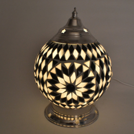 Art deco hanglamp mozaiek zwart-wit Ø 15