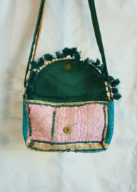 Boho Tasje - Donkergroen