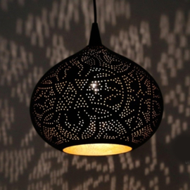 Filigrain hanglamp zwart - goud S