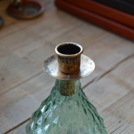 Kandelaar voor op fles - Goud vintage look