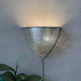 Boho wandlamp Filisky zilver