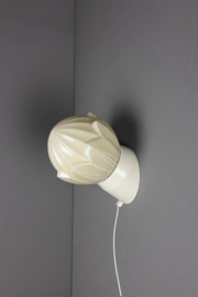 Wandlamp Bakeliet Tulp Geel met snoer