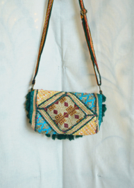 Boho Tasje - Donkergroen